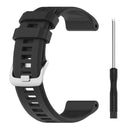 For Garmin Descent G1 / Forerunner 745/945/935 / Approach S62 Solid Color Silicone Watch Band(Black)