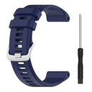 For Garmin Descent G1 / Forerunner 745/945/935 / Approach S62 Solid Color Silicone Watch Band(Midnight Blue)