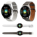 For Huawei Watch GT 3 46mm / GT Runner 22mm Genuine Leather Watch Band(Grey)