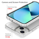 Shockproof Scratchproof TPU + Acrylic Phone Case For iPhone 14 (Transparent)