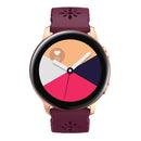 For Huawei Watch GT 3 Pro 22mm Plum Blossom Hollowed Silicone Watch Band(Wine Red)