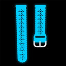 For Huawei Watch GT 3 Pro 22mm Plum Blossom Hollowed Silicone Watch Band(Luminous Blue)