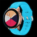 For Huawei Watch GT 3 Pro 22mm Plum Blossom Hollowed Silicone Watch Band(Luminous Blue)
