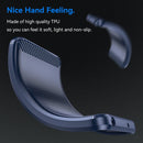 Brushed Texture Carbon Fiber TPU Phone Case For iPhone 14 Max (Blue)