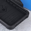 For Samsung Galaxy A03s / A02s 164mm Non-slip Shockproof Armor Phone Case(Black)