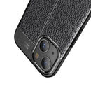 Litchi Texture TPU Phone Case For iPhone 14 Max (Black)