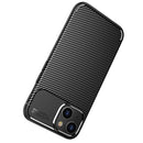 Carbon Fiber Texture TPU Phone Case For iPhone 14 Pro Max (Black)