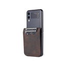 For Samsung Galaxy Z Flip4 AZNS Dream II Skin Feel PU+TPU Horizontal Flip PU Phone Case(Coffee)