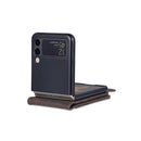 For Samsung Galaxy Z Flip4 AZNS Dream II Skin Feel PU+TPU Horizontal Flip PU Phone Case(Coffee)