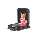 For Samsung Galaxy Z Flip4 AZNS Dream II Skin Feel PU+TPU Horizontal Flip PU Phone Case(Coffee)