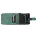 For Samsung Galaxy Z Flip4 AZNS Dream II Skin Feel PU+TPU Horizontal Flip PU Phone Case(Green)