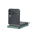 For Samsung Galaxy Z Flip4 AZNS Dream II Skin Feel PU+TPU Horizontal Flip PU Phone Case(Green)
