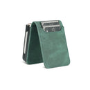 For Samsung Galaxy Z Flip4 AZNS Dream II Skin Feel PU+TPU Horizontal Flip PU Phone Case(Green)