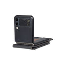 For Samsung Galaxy Z Flip4 AZNS Dream II Skin Feel PU+TPU Horizontal Flip PU Phone Case(Black)