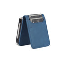 For Samsung Galaxy Z Flip4 AZNS Dream II Skin Feel PU+TPU Horizontal Flip PU Phone Case(Blue)