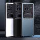 For vivo X80 Frosted Holder Phone Case(Matte Black)
