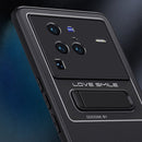 For vivo X80 Frosted Holder Phone Case(Matte Black)