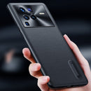 For vivo X80 Pro Folding Holder Plain Leather Phone Case(Black)
