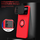 For Xiaomi Poco X4 Pro 5G Eagle Eye Ring Holder Phone Case(Red + Black)