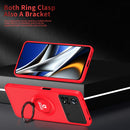 For Xiaomi Poco X4 Pro 5G Eagle Eye Ring Holder Phone Case(Red + Black)
