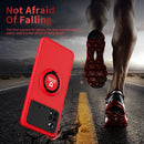 For Xiaomi Poco X4 Pro 5G Eagle Eye Ring Holder Phone Case(Red + Black)