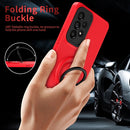 For Samsung Galaxy A23 4G Eagle Eye Ring Holder Phone Case(Red + Black)