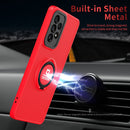 For Samsung Galaxy A23 4G Eagle Eye Ring Holder Phone Case(Red + Black)