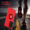 For Samsung Galaxy A23 4G Eagle Eye Ring Holder Phone Case(Red + Black)