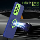 For Samsung Galaxy A23 4G Eagle Eye Ring Holder Phone Case(Blue + Green)