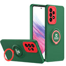 For Samsung Galaxy A23 4G Eagle Eye Ring Holder Phone Case(Dark Green + Red)