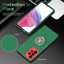 For Samsung Galaxy A23 4G Eagle Eye Ring Holder Phone Case(Dark Green + Red)
