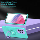 For Samsung Galaxy A23 4G Eagle Eye Ring Holder Phone Case(Light Green + Purple)