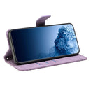 For OPPO Reno6 5G Mandala Embossed Flip Leather Phone Case(Purple)