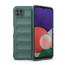 For Samsung Galaxy A22 5G Magic Shield TPU + Flannel Phone Case(Dark Green)