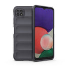 For Samsung Galaxy A22 5G Magic Shield TPU + Flannel Phone Case(Dark Grey)