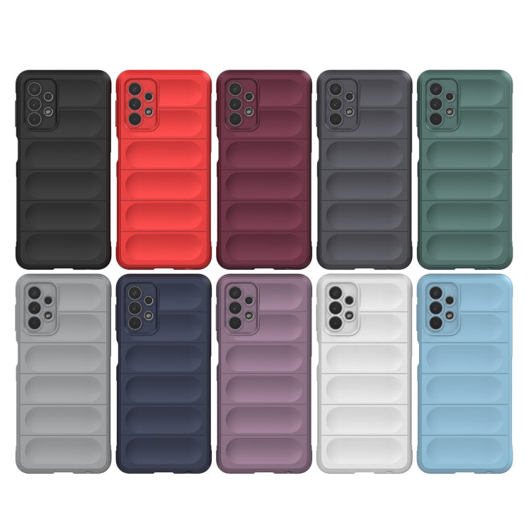 For Samsung Galaxy A32 5G Magic Shield TPU + Flannel Phone Case(Purple)