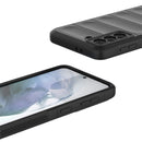 For Samsung Galaxy S21 5G Magic Shield TPU + Flannel Phone Case(Black)