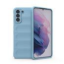 For Samsung Galaxy S21+ 5G Magic Shield TPU + Flannel Phone Case(Light Blue)