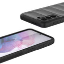 For Samsung Galaxy S21+ 5G Magic Shield TPU + Flannel Phone Case(Light Blue)