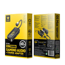 PLEXTONE GS-Max 3 in 1 USB-C / Type-C to 3.5mm&USB-C / Type-C Adapter Phone Game Sound Card(Black)