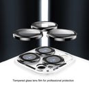 For iPhone 13 Pro Max Transparent PC Phone Case with Lens Film (Black)