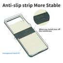 For Samsung Galaxy Z Flip3 5G Embossed Chain Folding Phone Case(Black)