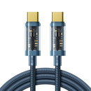 JOYROOM S-CC100A12 USB-C / Type-C to USB-C / Type-C 100W Sync Data Cable, Cable Length:1.2m(Blue)