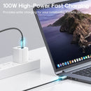 JOYROOM S-CC100A12 USB-C / Type-C to USB-C / Type-C 100W Sync Data Cable, Cable Length:1.2m(Blue)