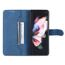 For Samsung Galaxy Z Fold4 AZNS Dream II Skin Feel PU+TPU Horizontal Flip PU Phone Case(Blue)