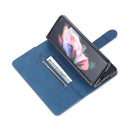 For Samsung Galaxy Z Fold4 AZNS Dream II Skin Feel PU+TPU Horizontal Flip PU Phone Case(Blue)
