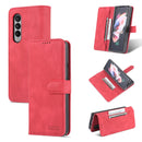 For Samsung Galaxy Z Fold4 AZNS Dream II Skin Feel PU+TPU Horizontal Flip PU Phone Case(Red)
