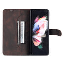 For Samsung Galaxy Z Fold4 AZNS Dream II Skin Feel PU+TPU Horizontal Flip PU Phone Case(Coffee)
