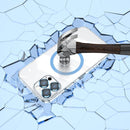 MagSafe Magnetic Transparent PC + Glass Lens Film Phone Case For iPhone 13 Pro(Silver)