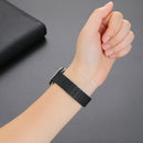 Strong Magnetic Leather Watch Band For Apple Watch Series 8&7 41mm / SE 2&6&SE&5&4 40mm / 3&2&1 38mm(White)